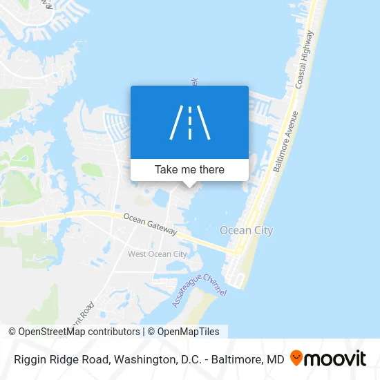 Riggin Ridge Road map