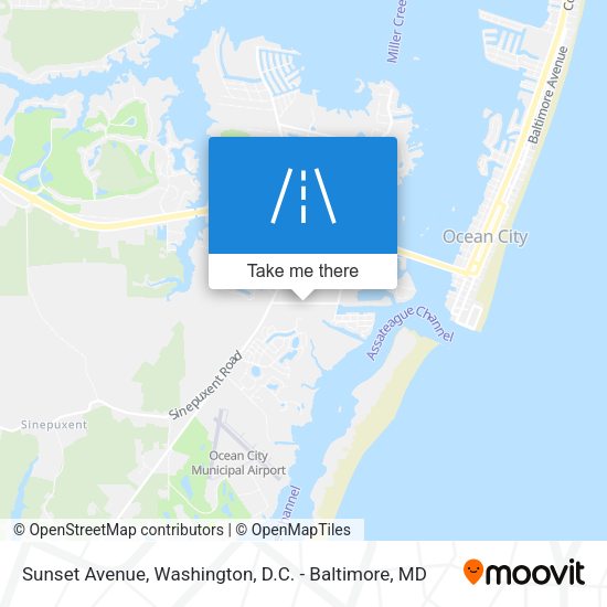 Mapa de Sunset Avenue