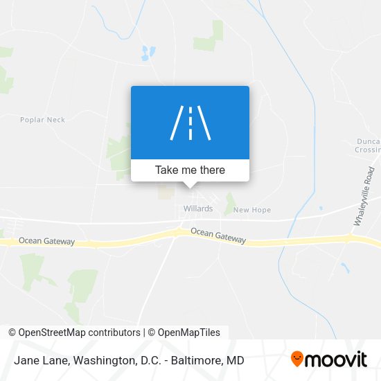 Jane Lane map