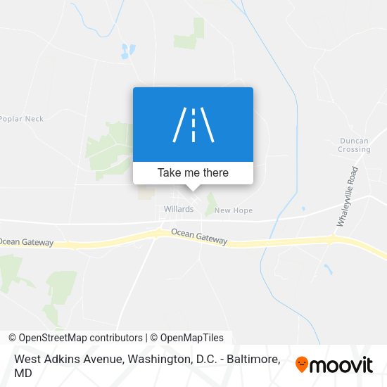West Adkins Avenue map