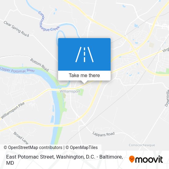 Mapa de East Potomac Street