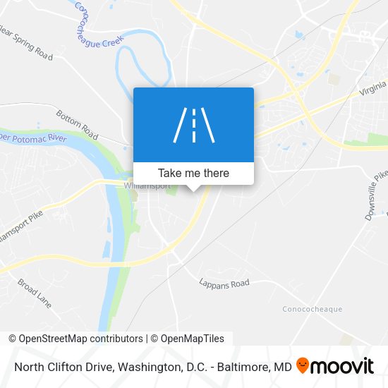 North Clifton Drive map