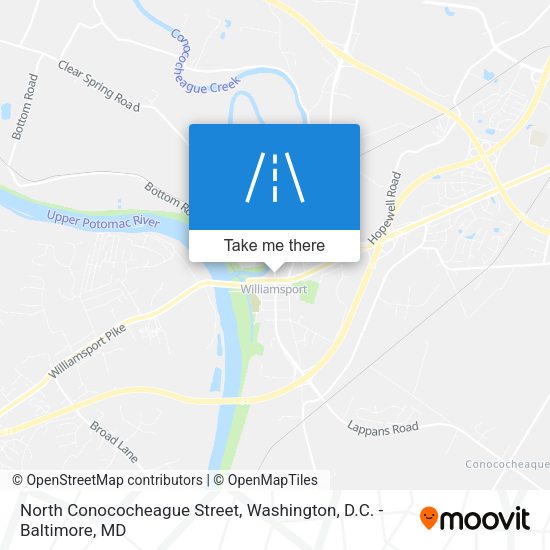 Mapa de North Conococheague Street