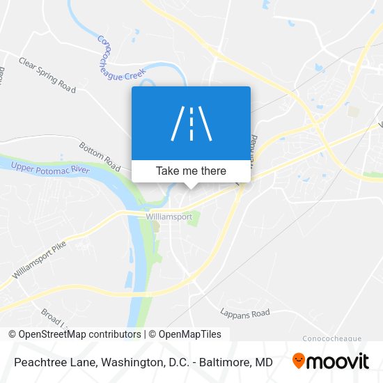 Mapa de Peachtree Lane