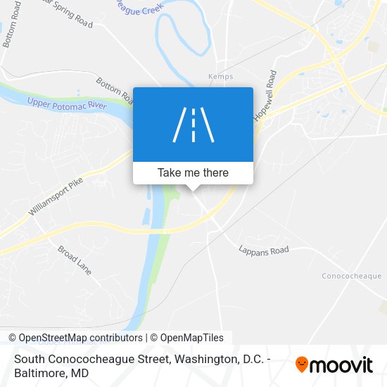 South Conococheague Street map