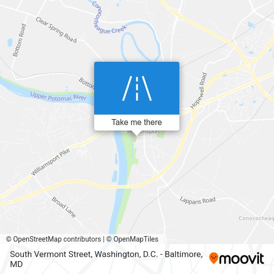 South Vermont Street map