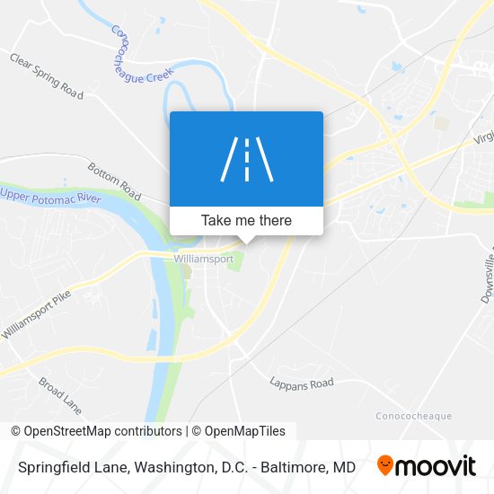 Mapa de Springfield Lane