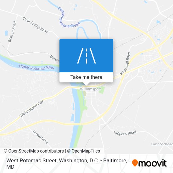 West Potomac Street map