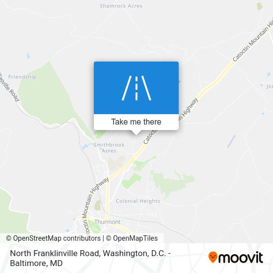 North Franklinville Road map