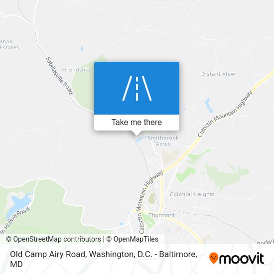 Old Camp Airy Road map
