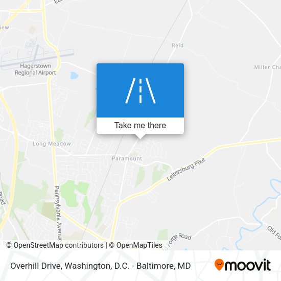 Overhill Drive map