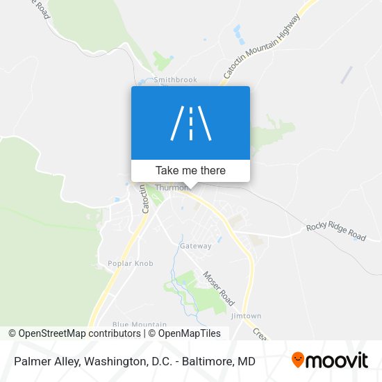 Palmer Alley map