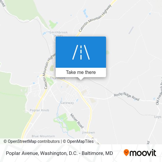 Poplar Avenue map