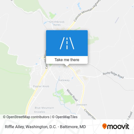 Riffle Alley map
