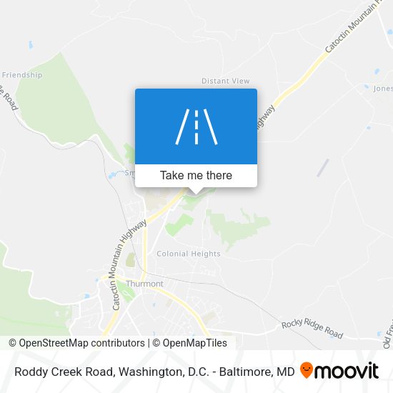 Roddy Creek Road map