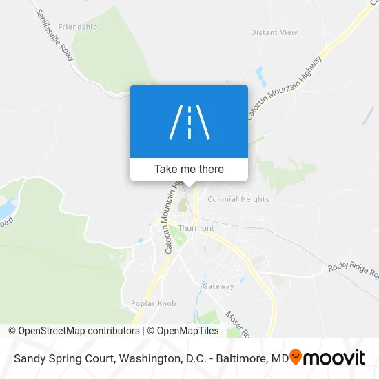 Sandy Spring Court map