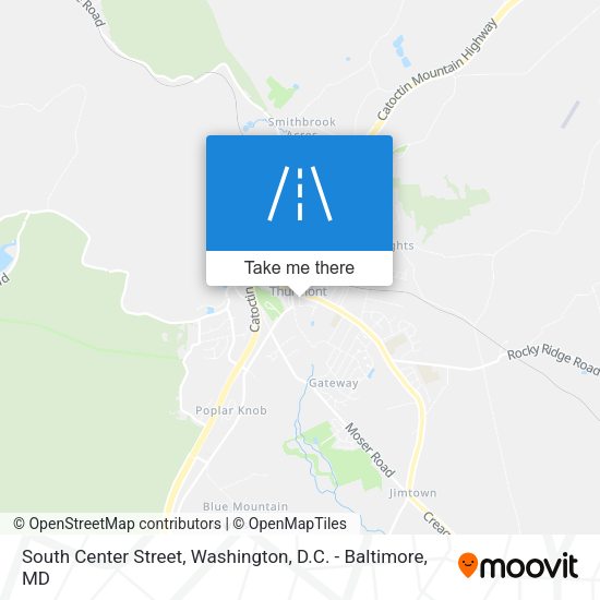 South Center Street map