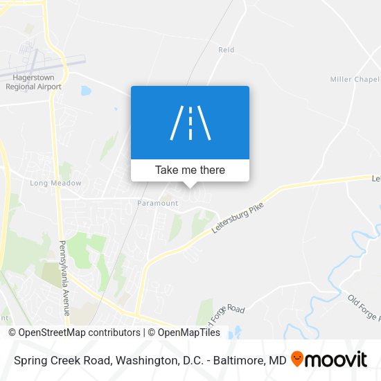 Spring Creek Road map