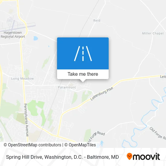 Spring Hill Drive map