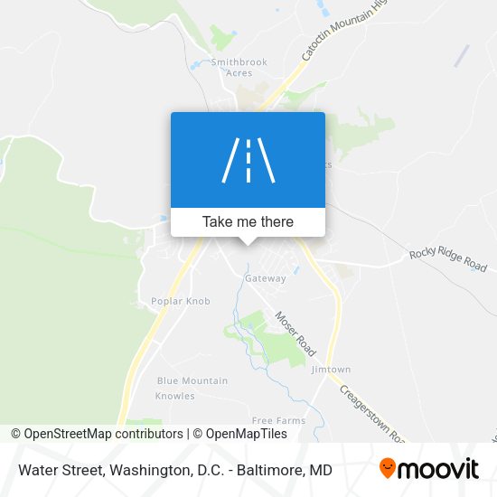 Water Street map