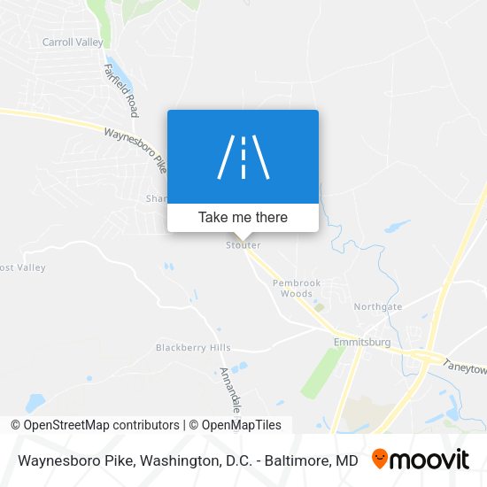 Waynesboro Pike map