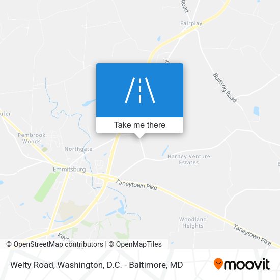 Welty Road map