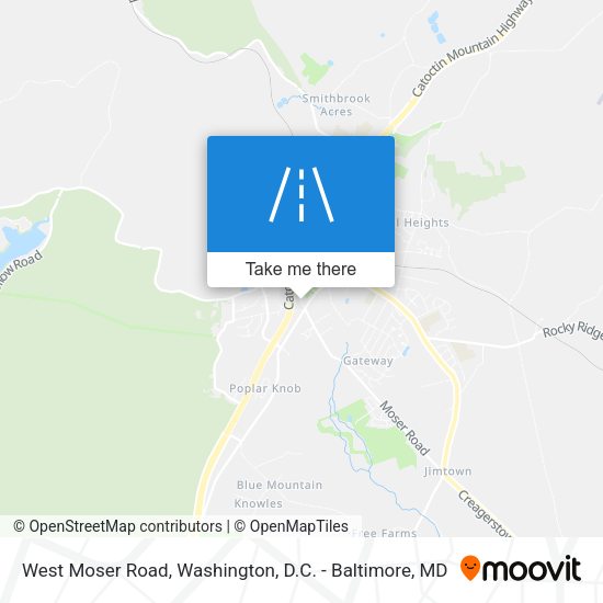 West Moser Road map