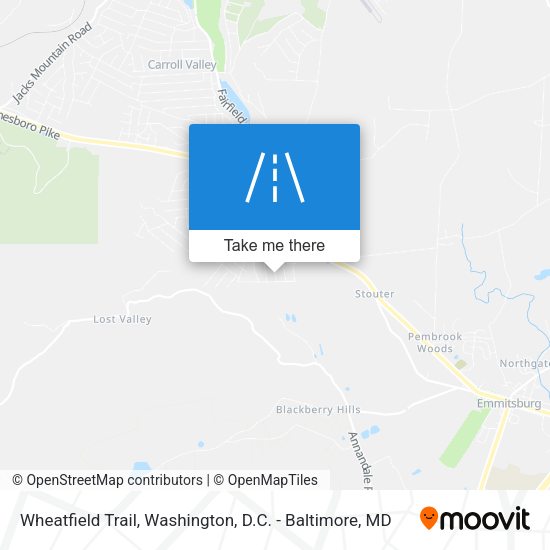 Mapa de Wheatfield Trail