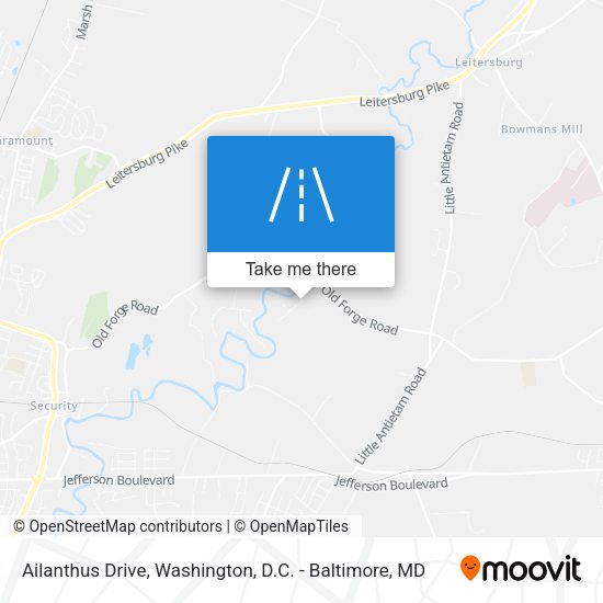 Ailanthus Drive map