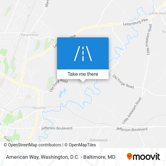 American Way map