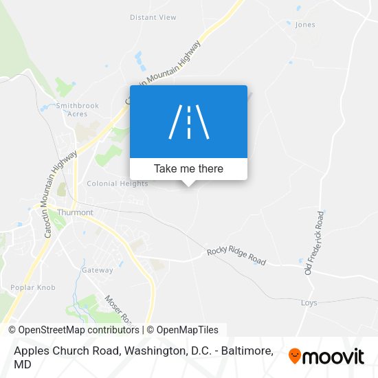 Apples Church Road map