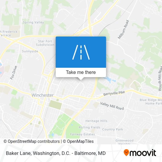 Mapa de Baker Lane