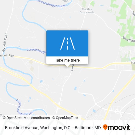 Mapa de Brookfield Avenue