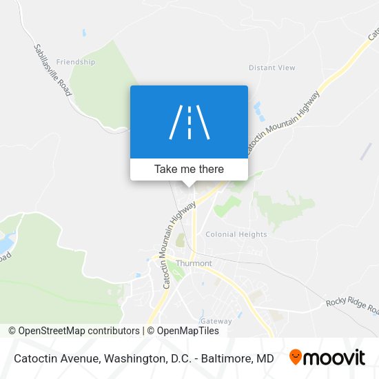 Catoctin Avenue map