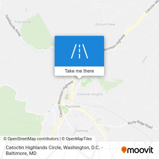 Mapa de Catoctin Highlands Circle