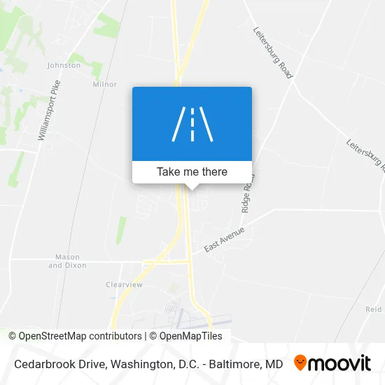 Cedarbrook Drive map