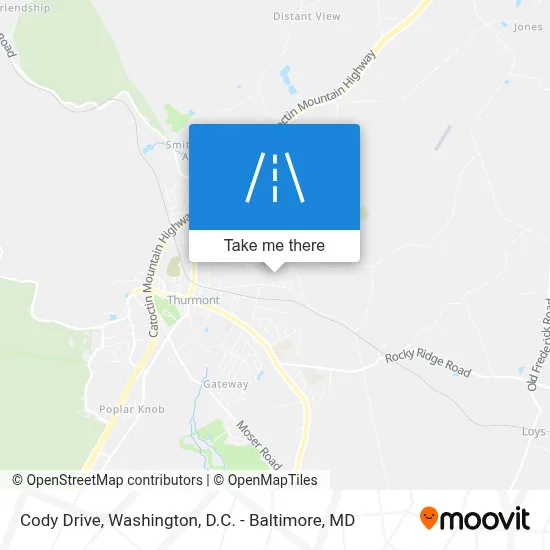 Cody Drive map