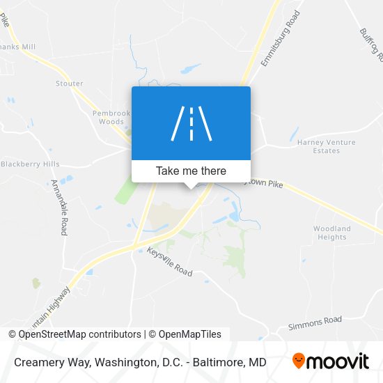 Mapa de Creamery Way