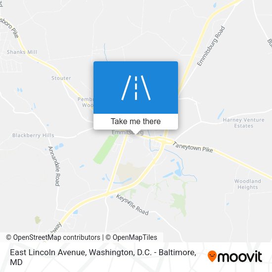 East Lincoln Avenue map