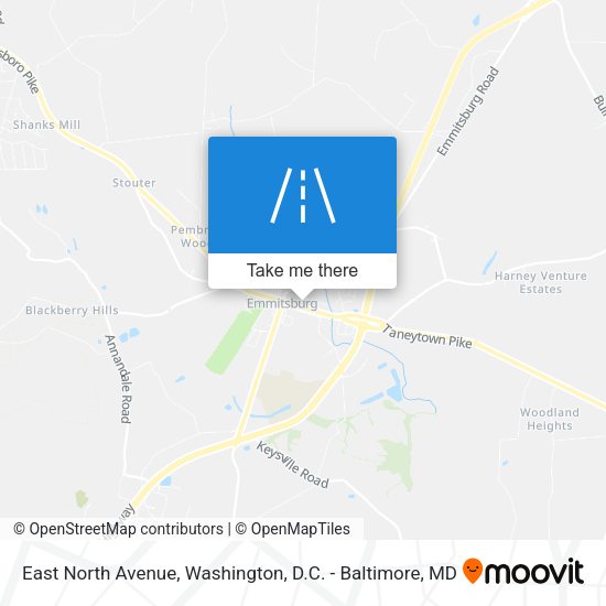 East North Avenue map