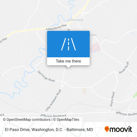 El Paso Drive map