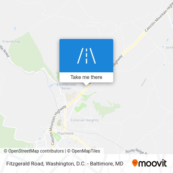 Fitzgerald Road map