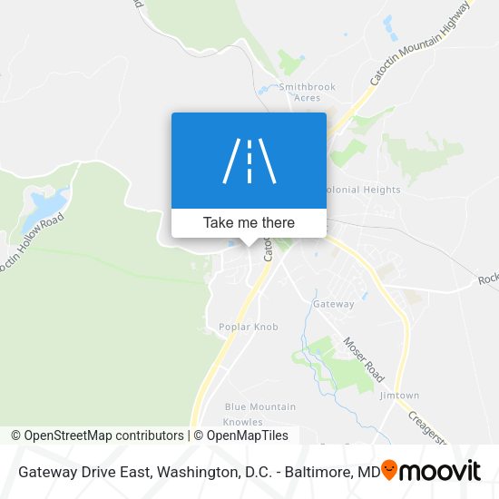 Mapa de Gateway Drive East