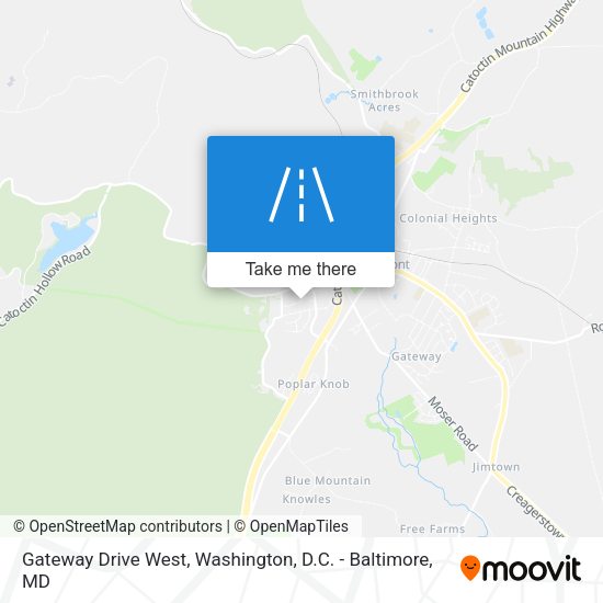 Gateway Drive West map