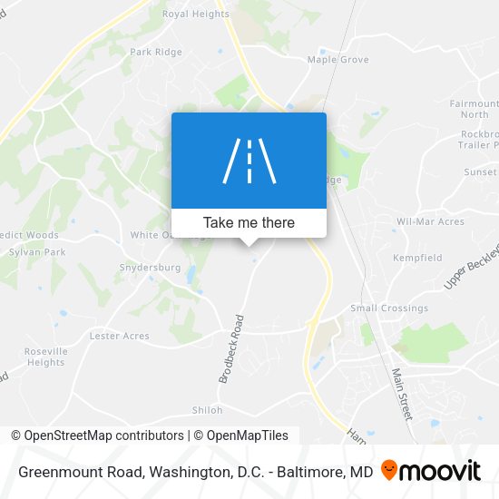 Greenmount Road map