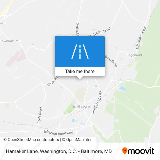 Hamaker Lane map