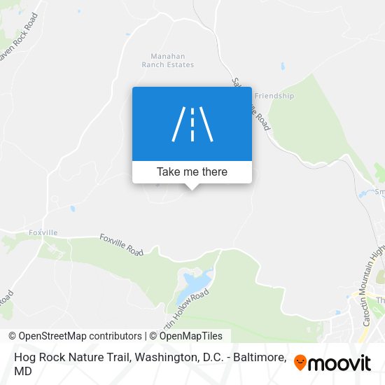 Hog Rock Nature Trail map