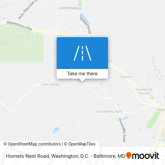 Hornets Nest Road map