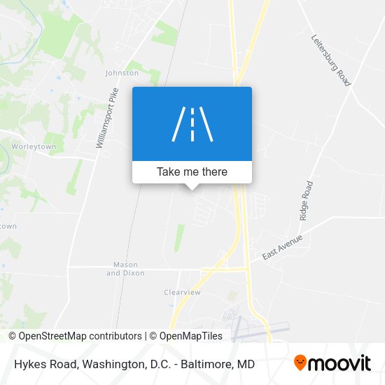 Hykes Road map
