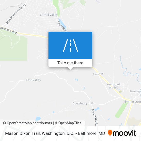 Mason Dixon Trail map